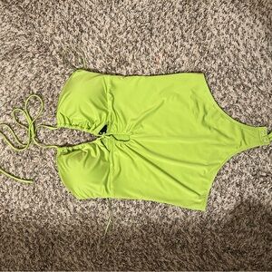 Express Lime Green Bodysuit